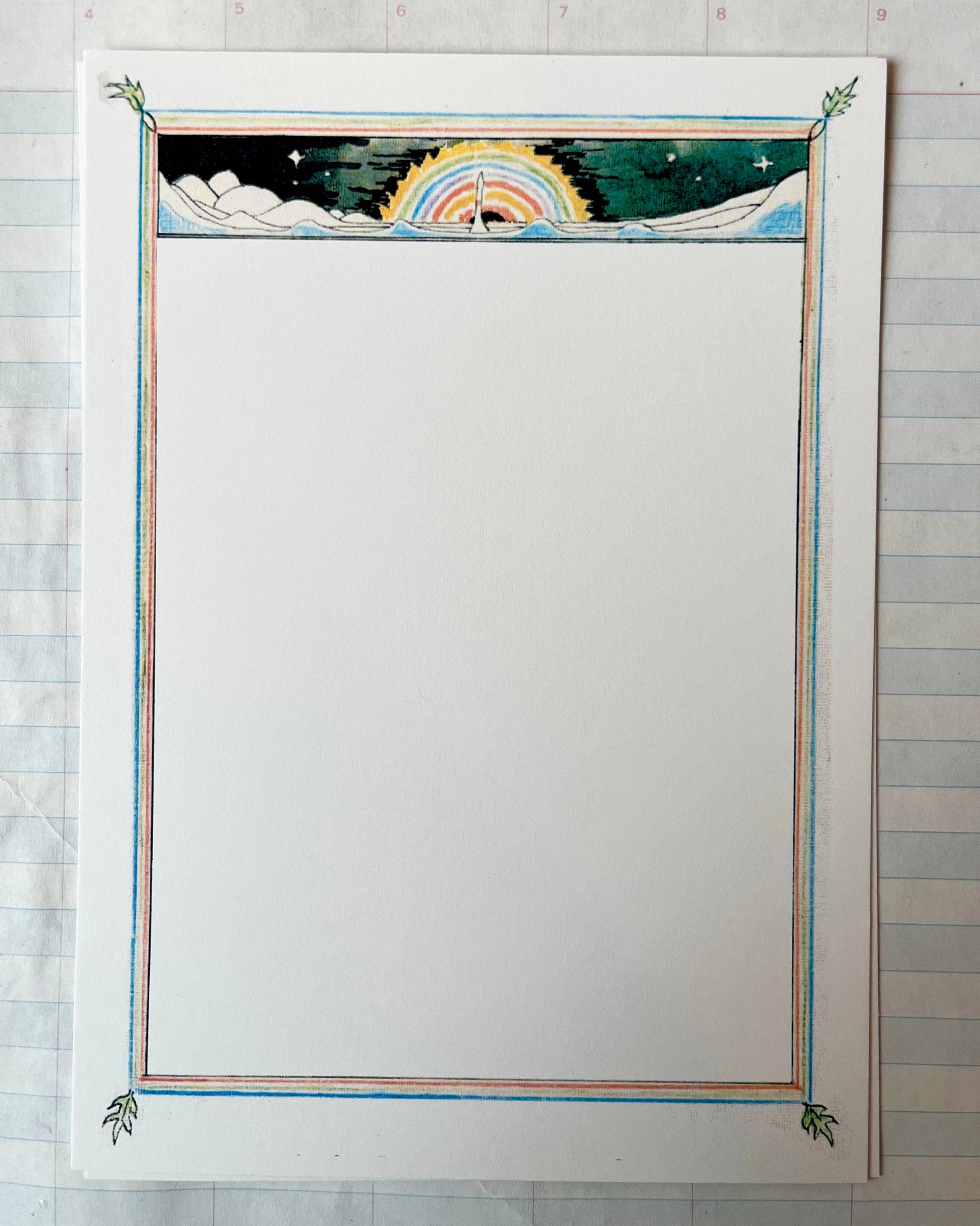 The Northern Lights Frame Note Set