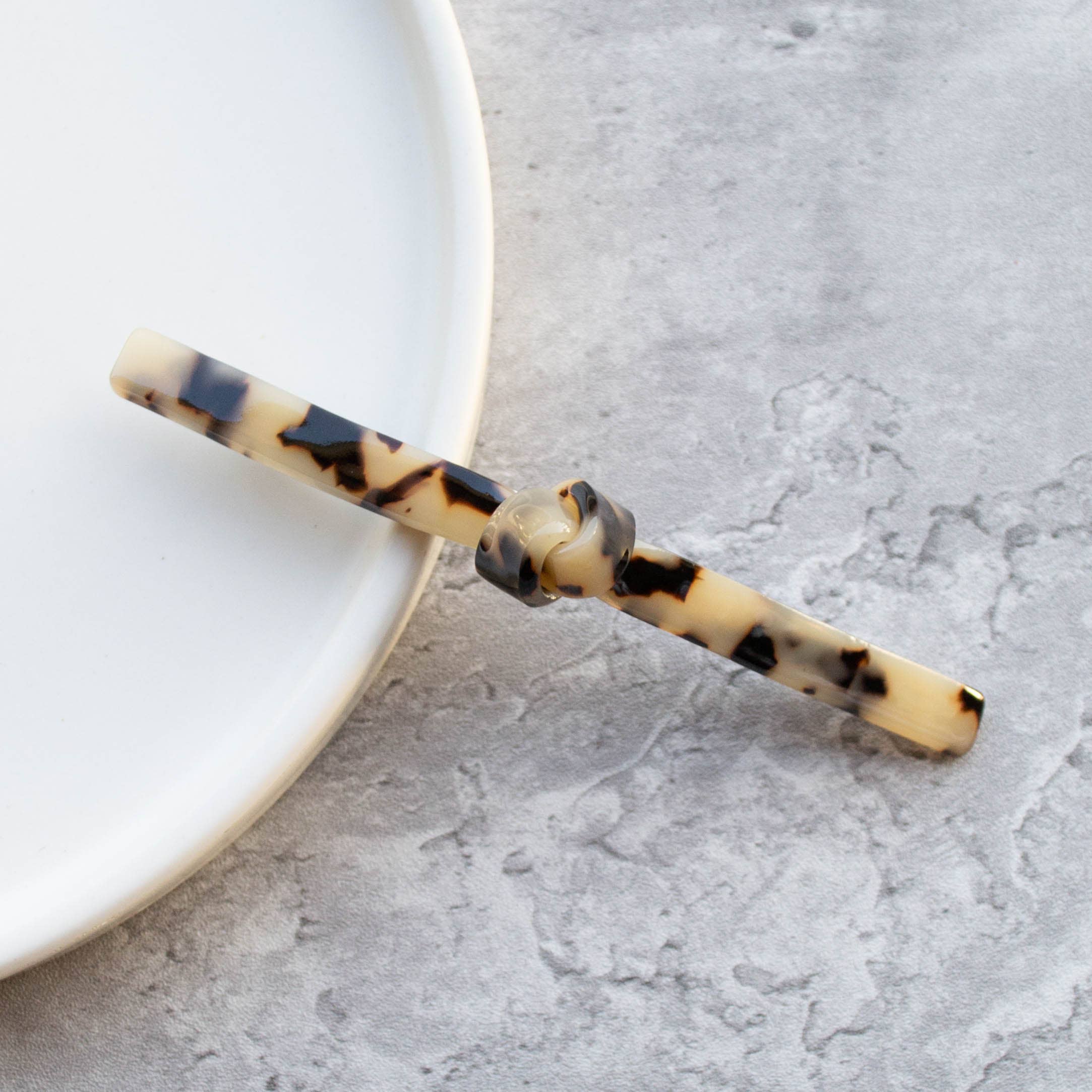 Twist French Barrettes - Cookie