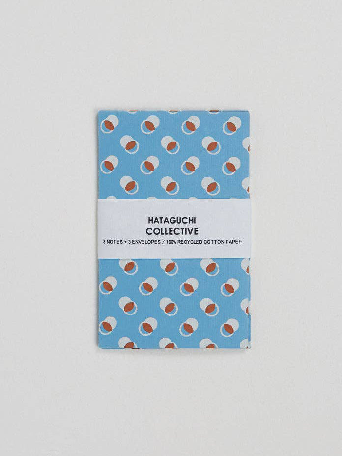 Hataguchi Small Notecard Set -Temari Blue