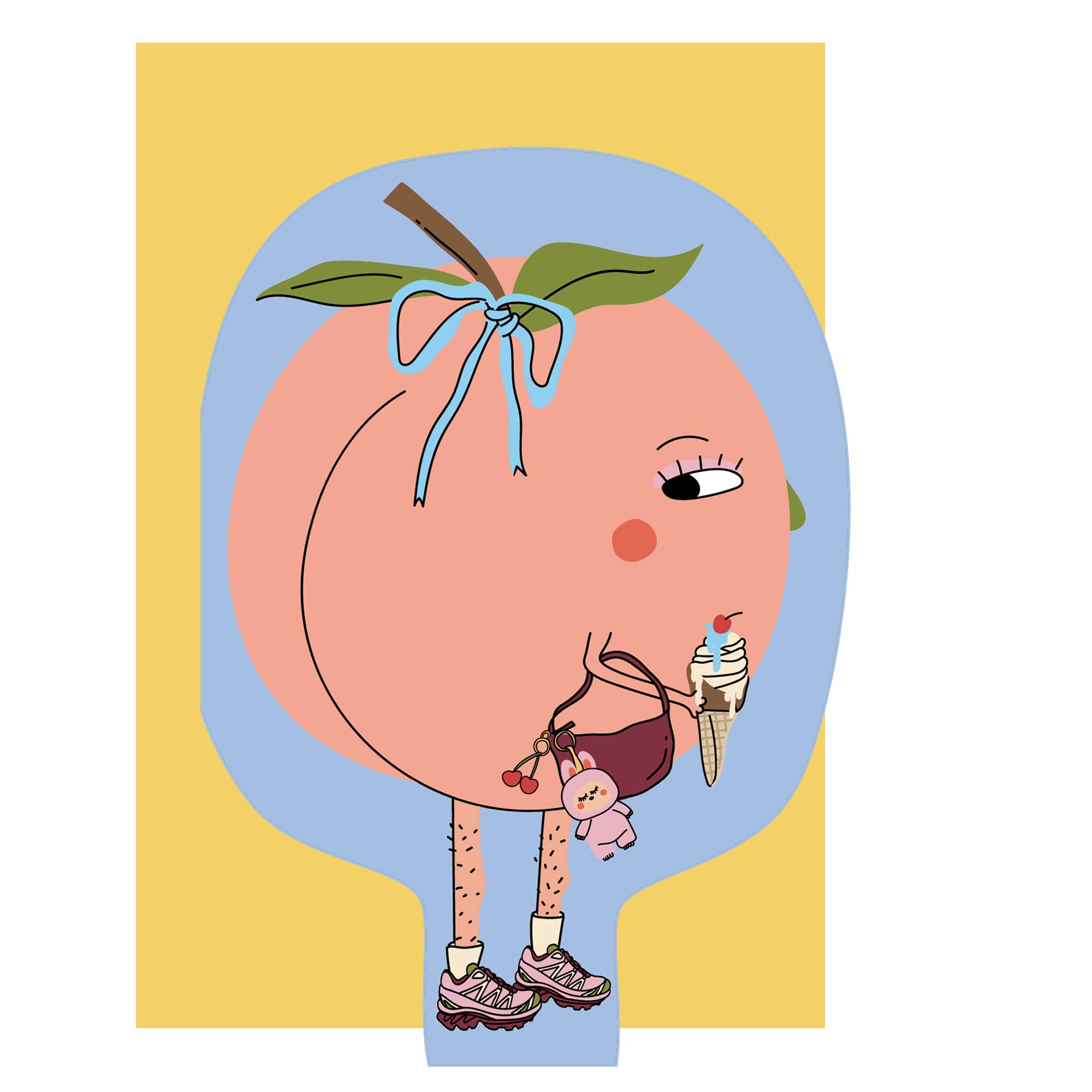 Stylish Peach Card