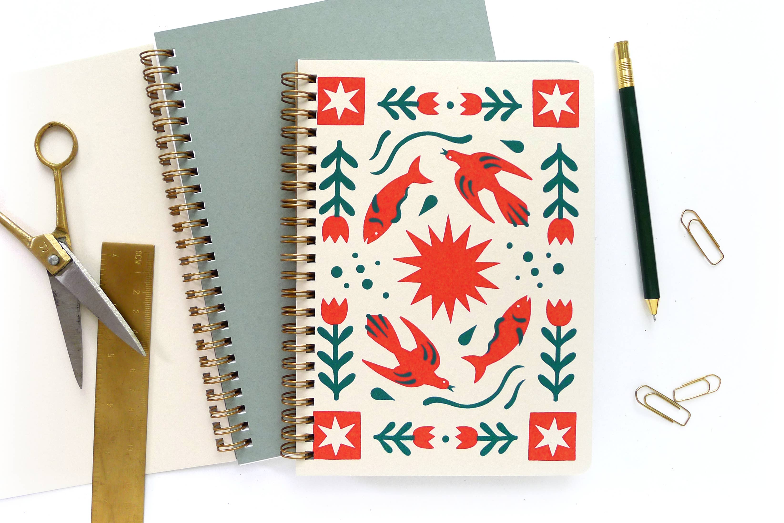 Folk Flower Notebook
