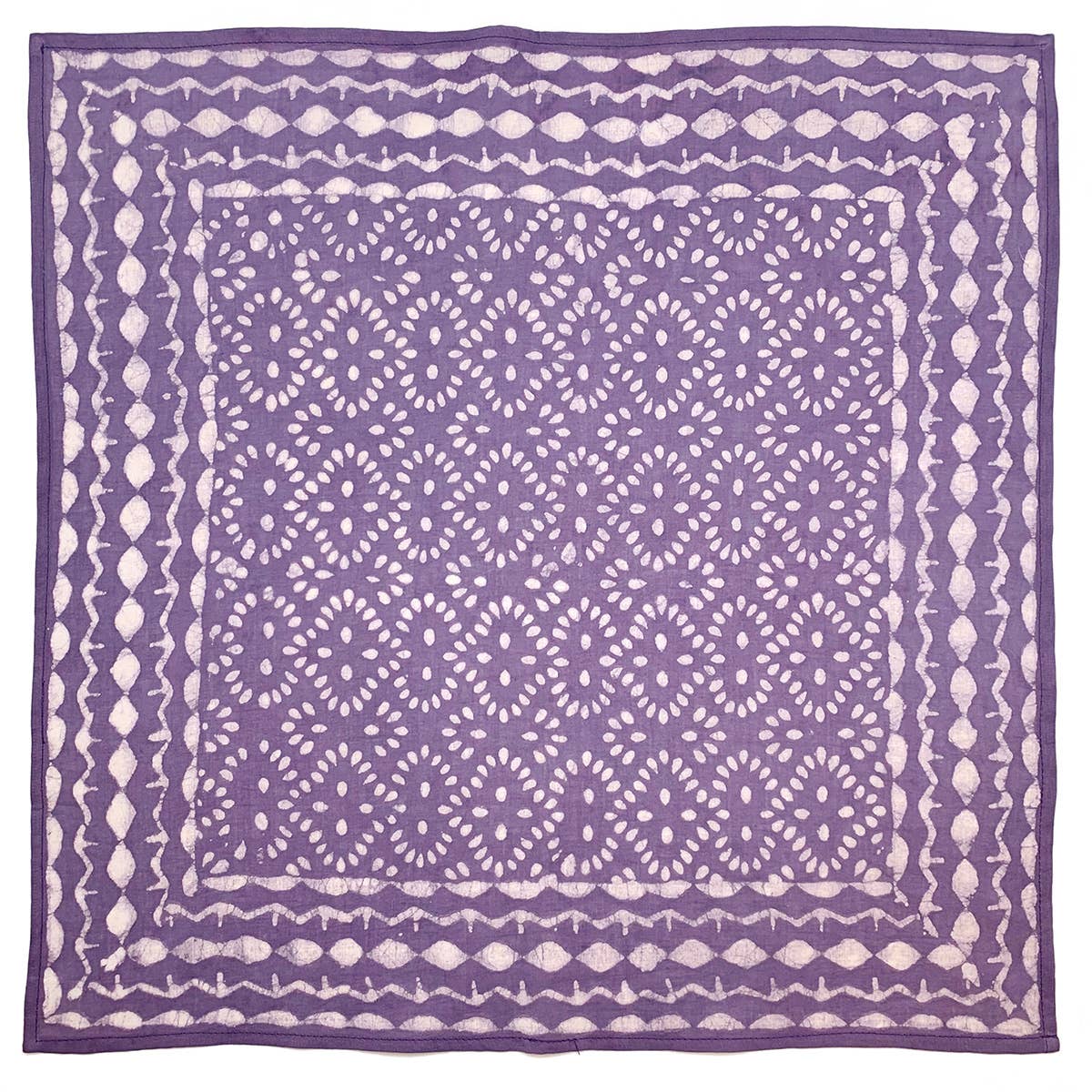 Wax Resist Bandana - Purple