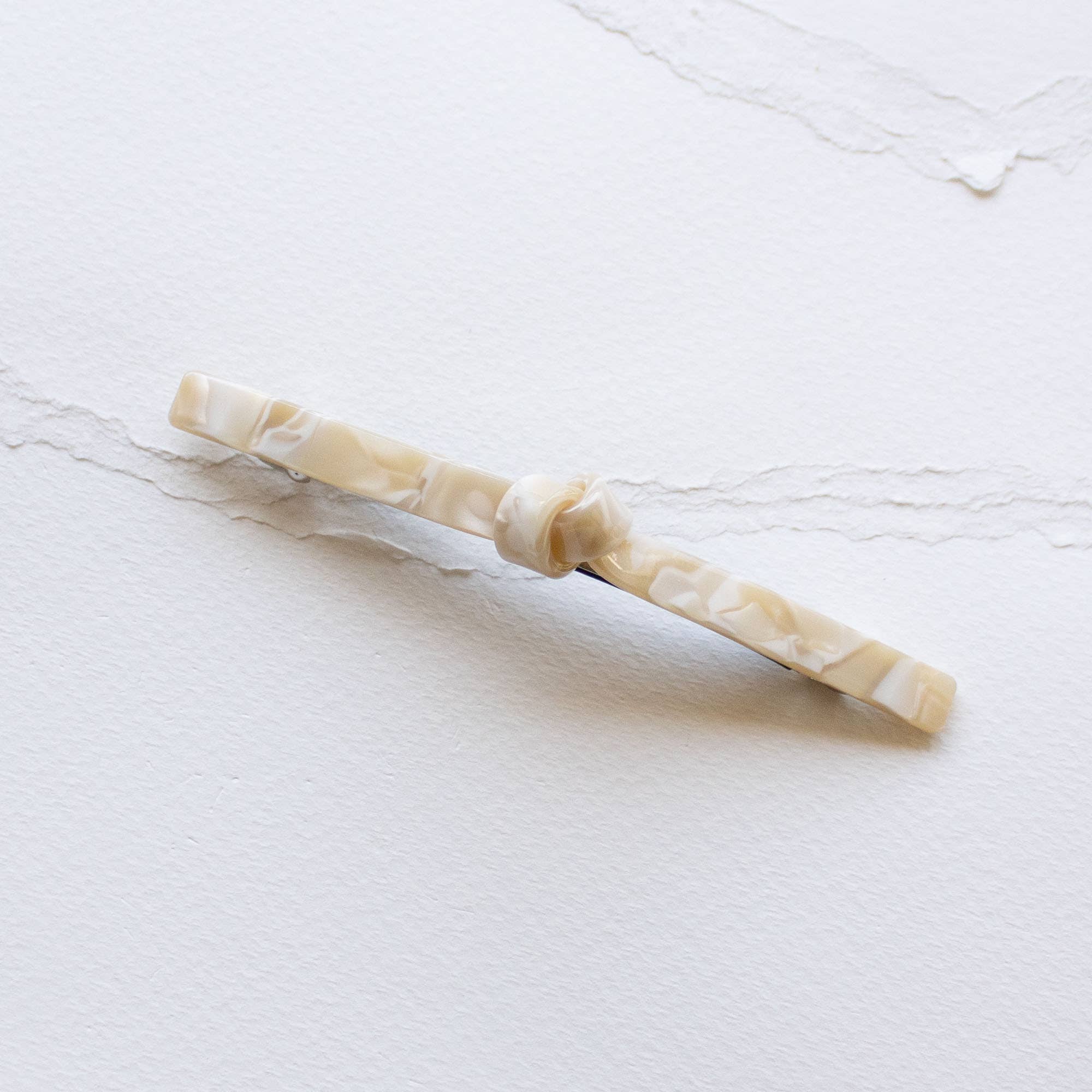 French Twist Hair Barrette: Taupe Mix