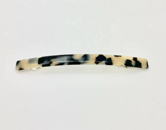 French Barrettes: White Tortoise