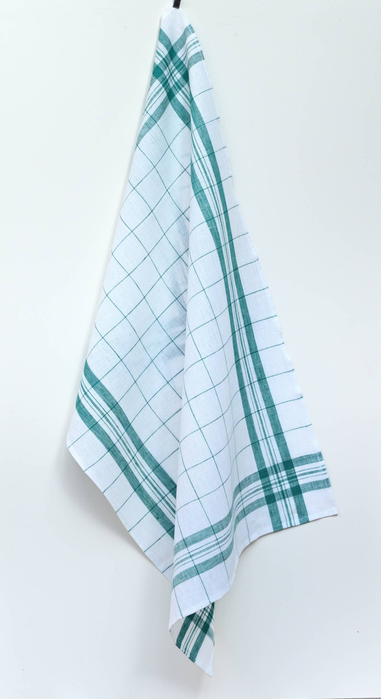 Linen Glass Towel: Green