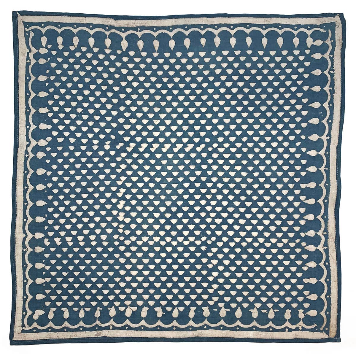 Wax Resist Bandana - Indigo