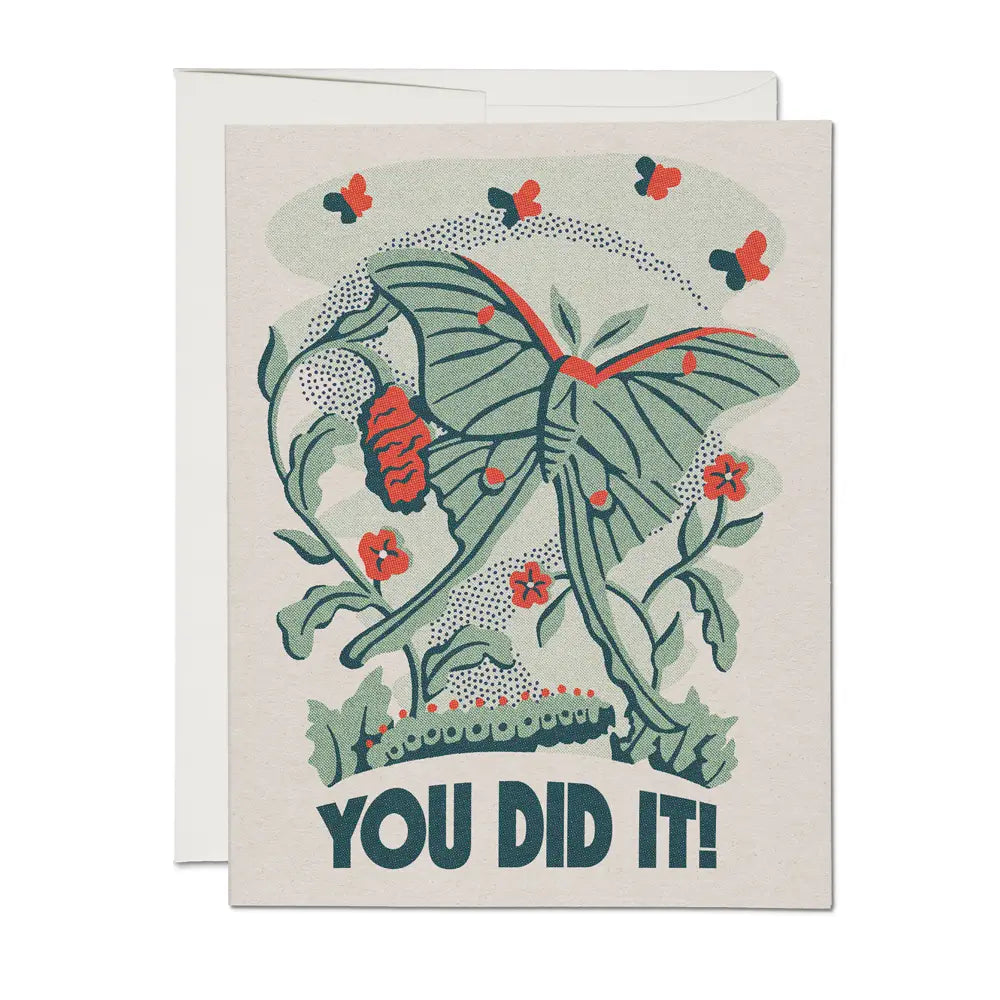 Luna Moth Congratulations Card