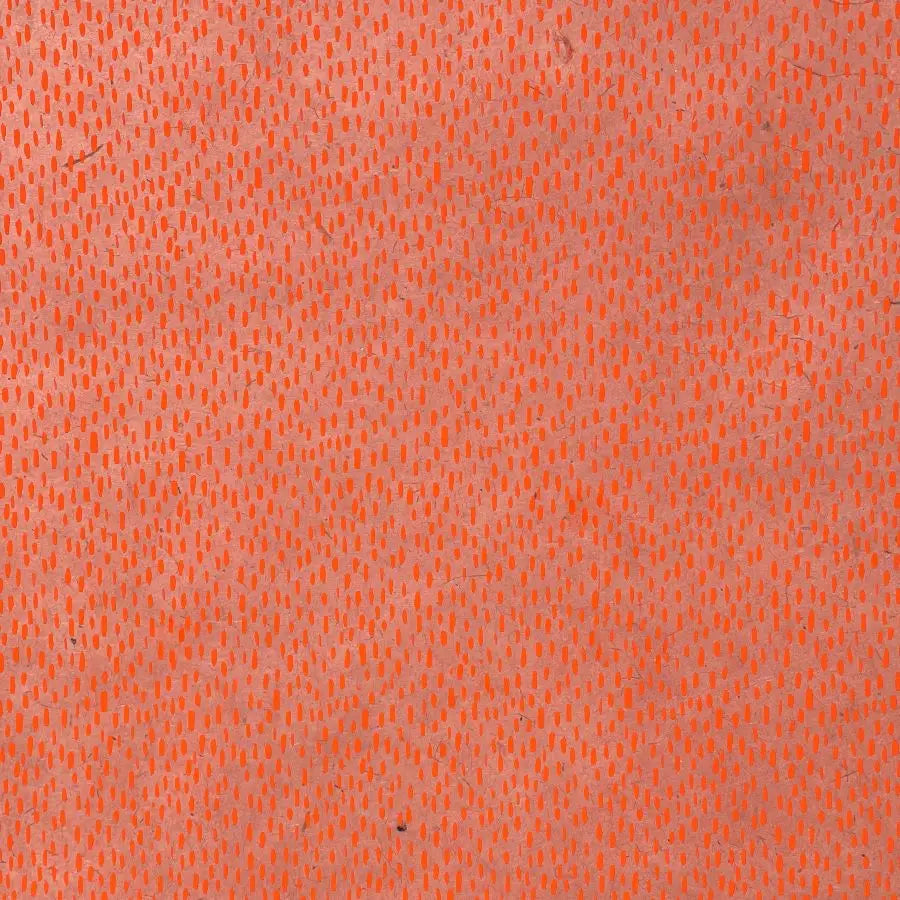 Handmade Paper - Red Dot on Pink