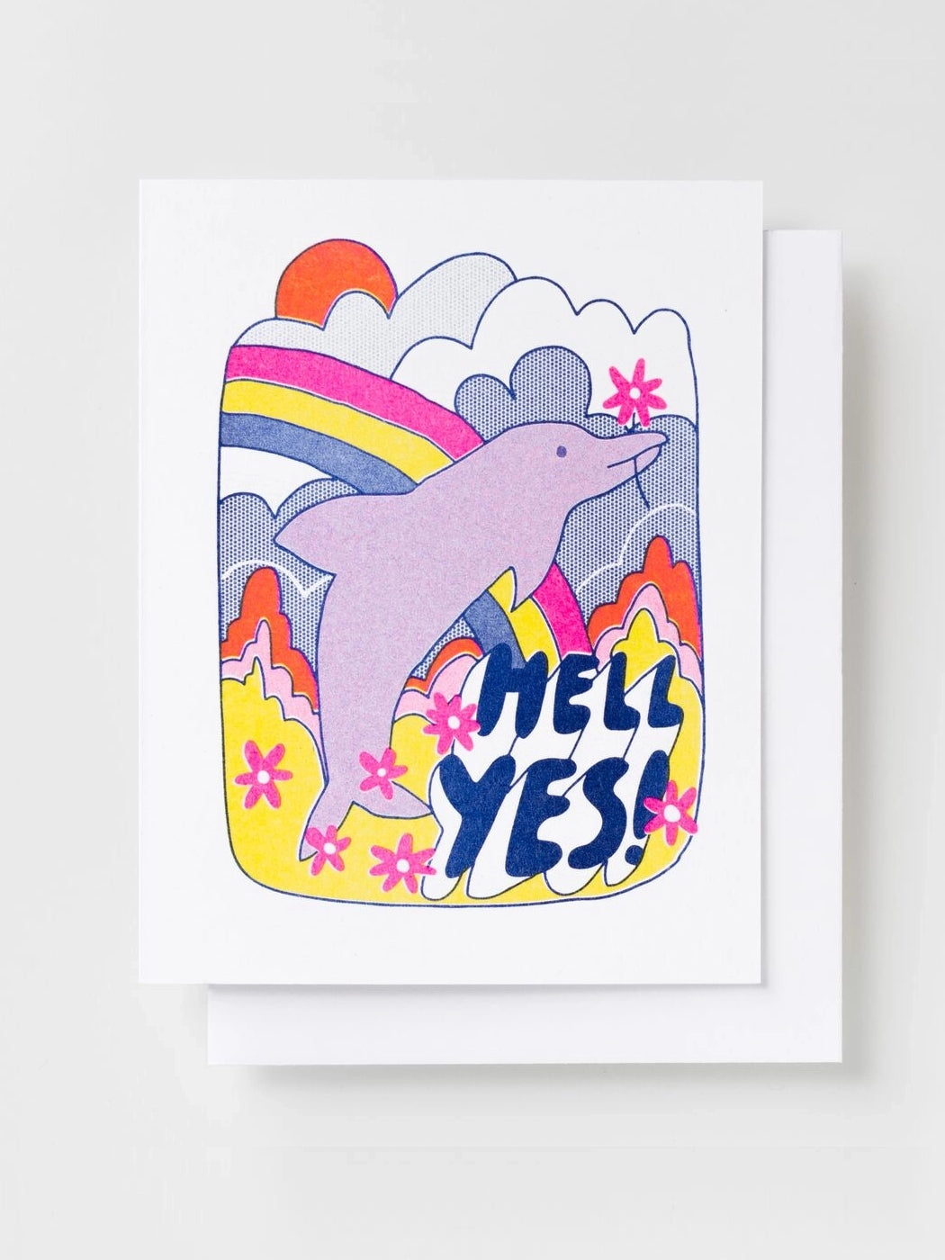 Hell Yes Dolphin Card