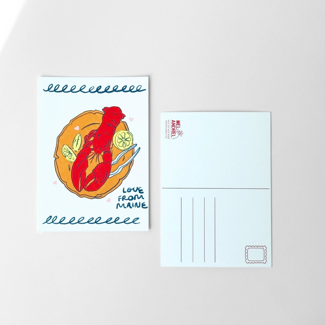 Maine Lobster Postcard
