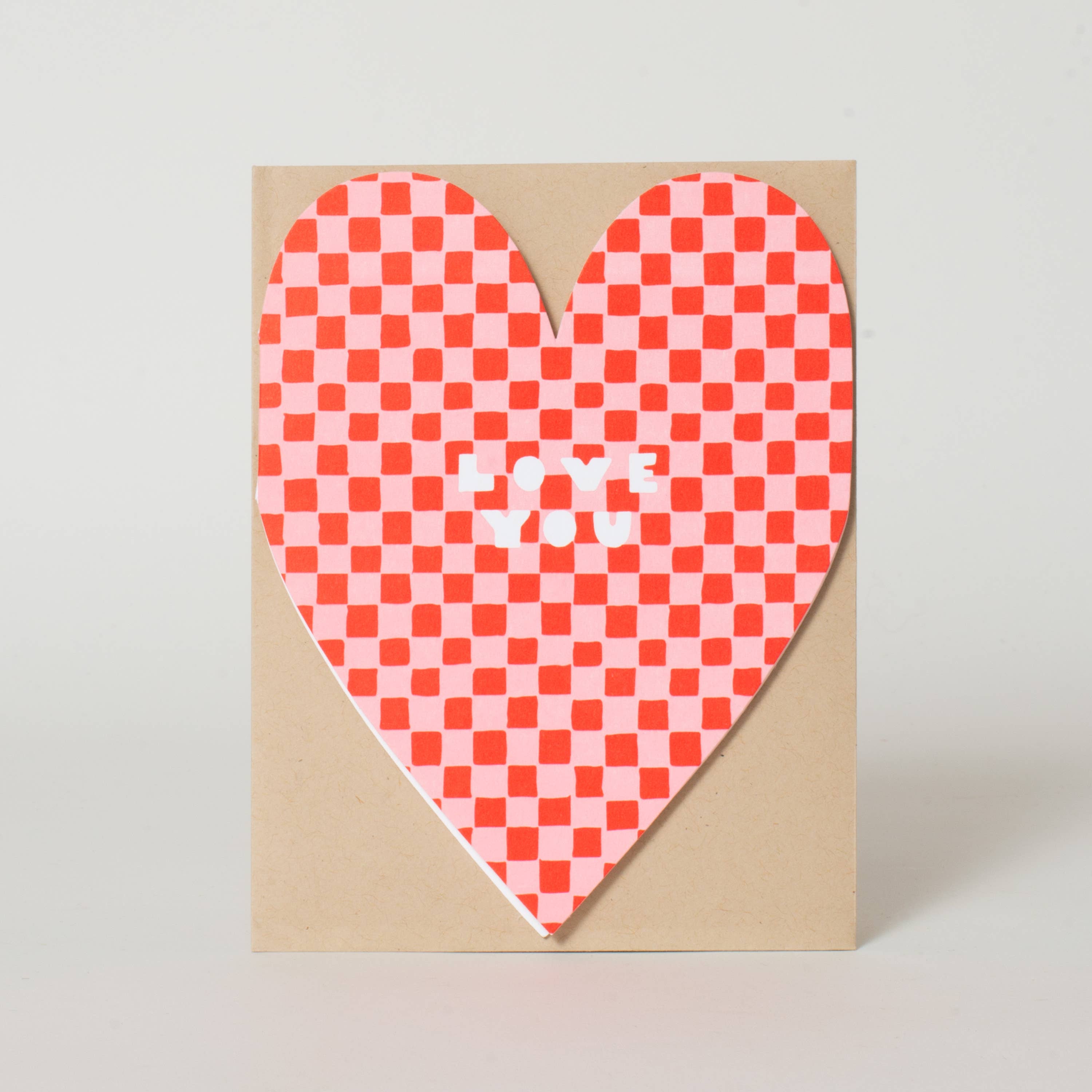 Checker Heart Card