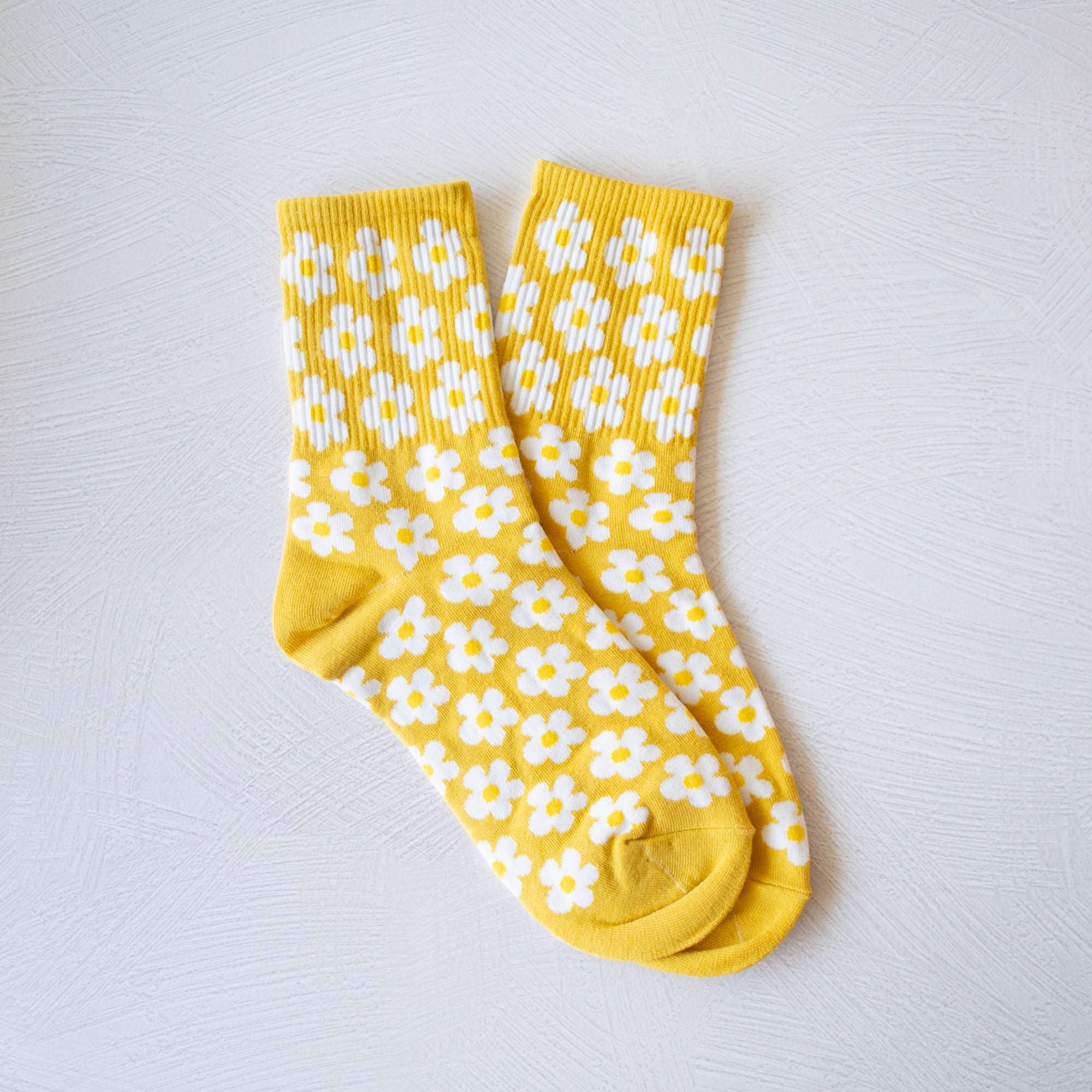 Mustard Daisies Socks