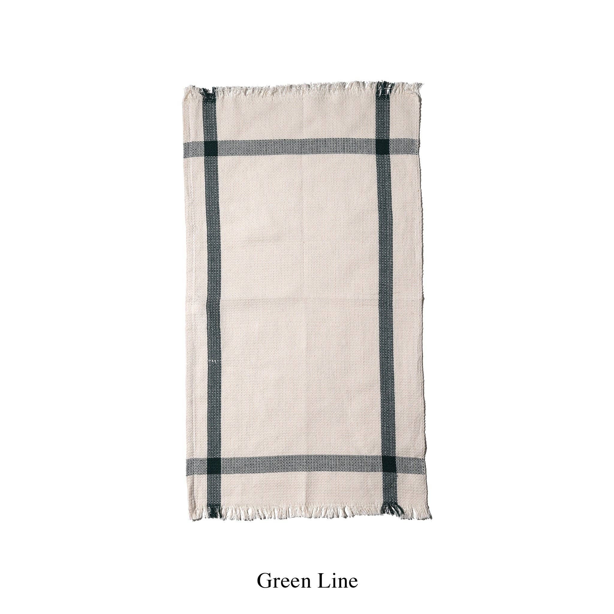 India Cloth Green Line