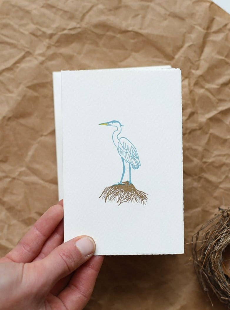 Blue Heron Card