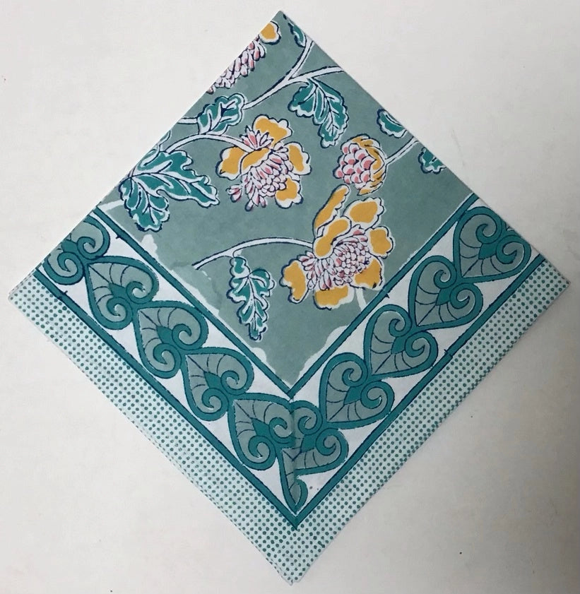 Cotton Block Printed Napkins