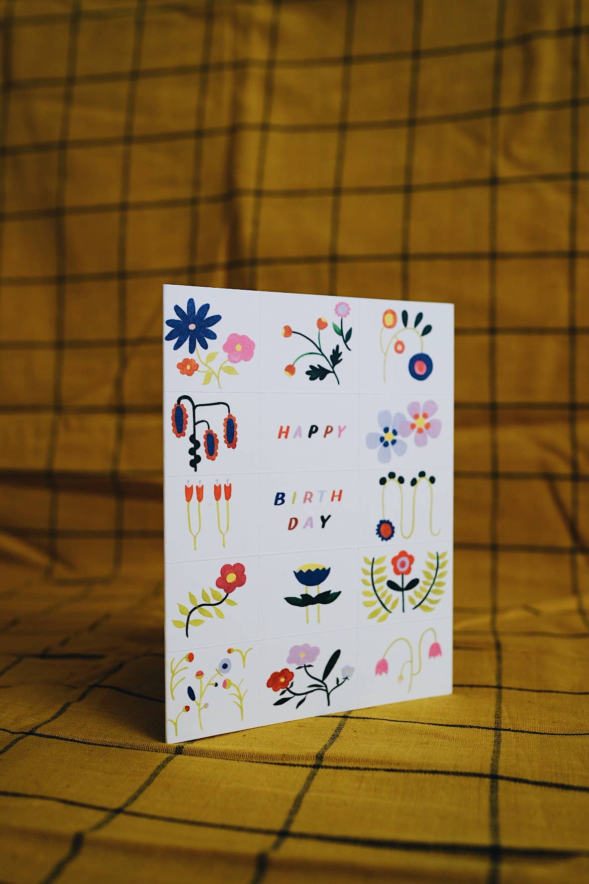 Flower Doodles Birthday Card