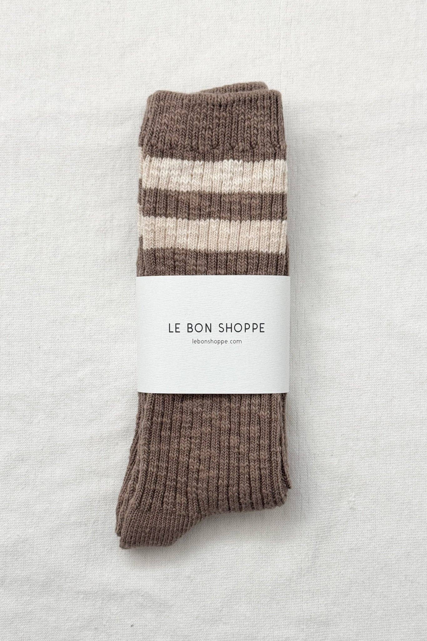 Cottage Varsity Socks: Flax