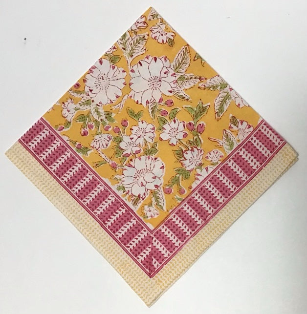 Cotton Block Printed Napkins