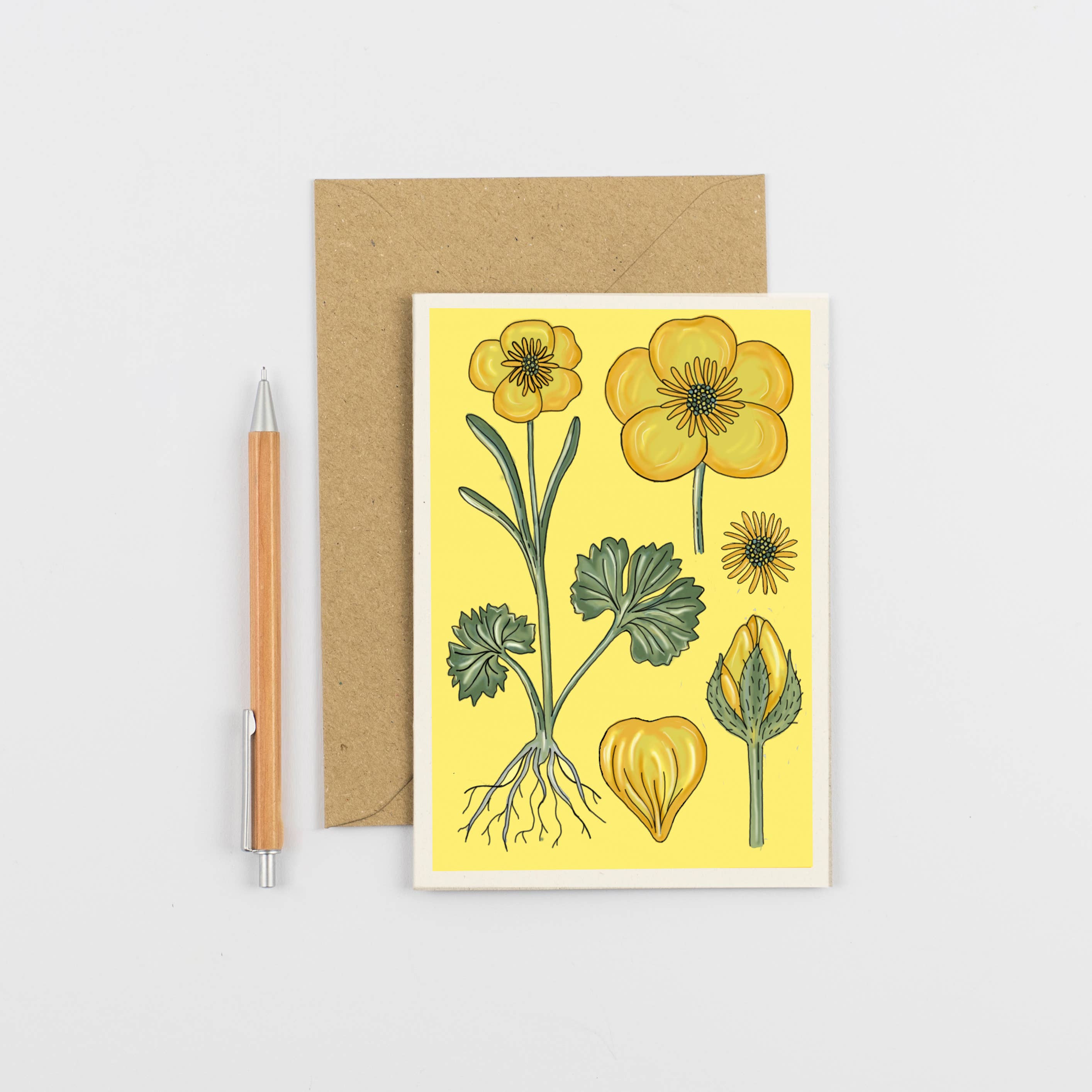 Vintage Buttercup Card