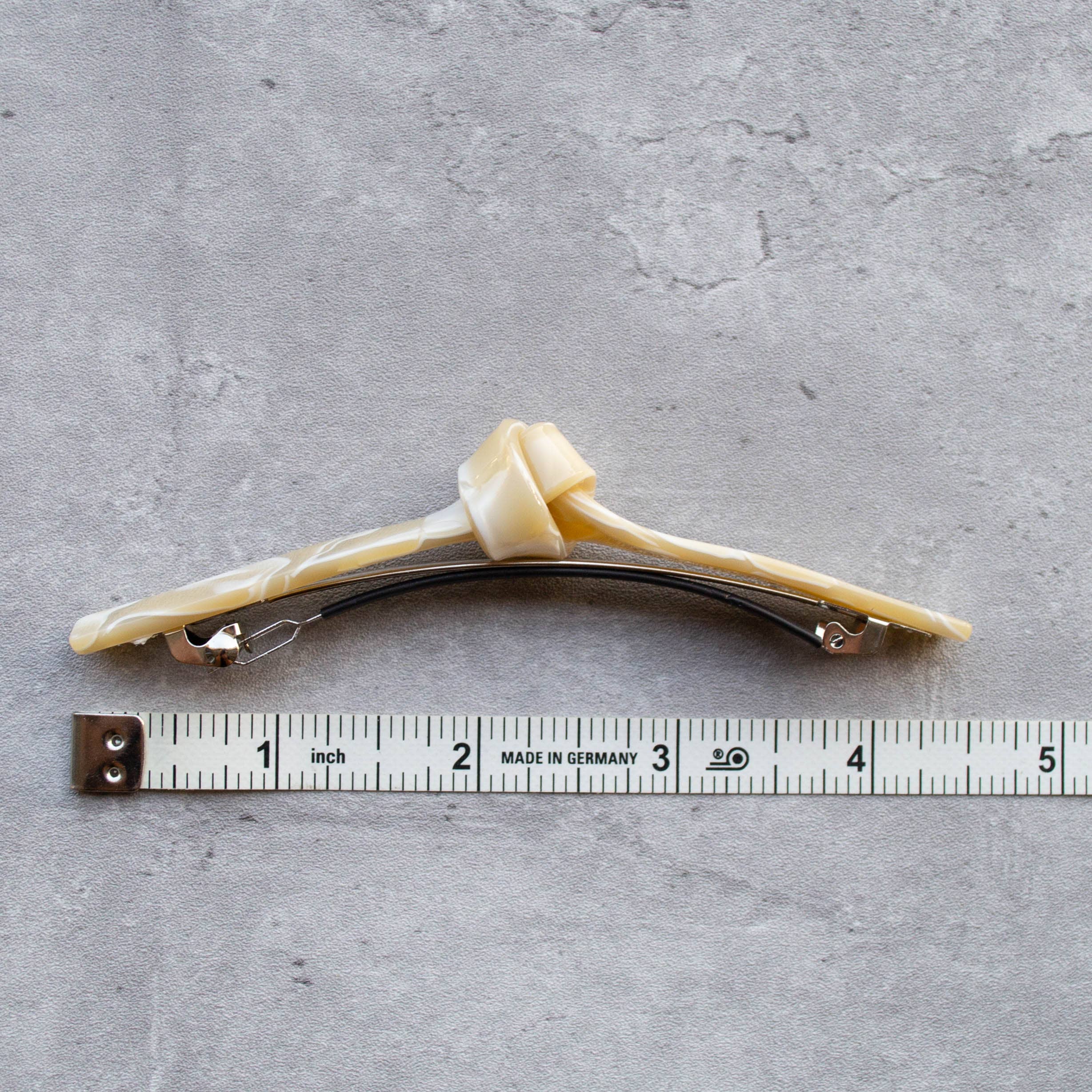 French Twist Hair Barrette: Taupe Mix