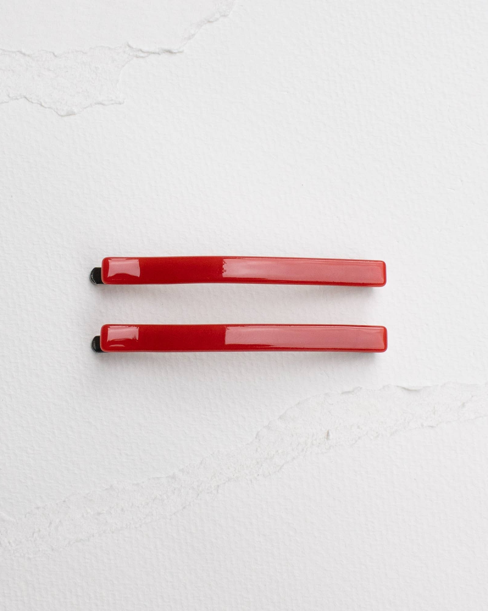 Simple Bobby Pin Set: Red