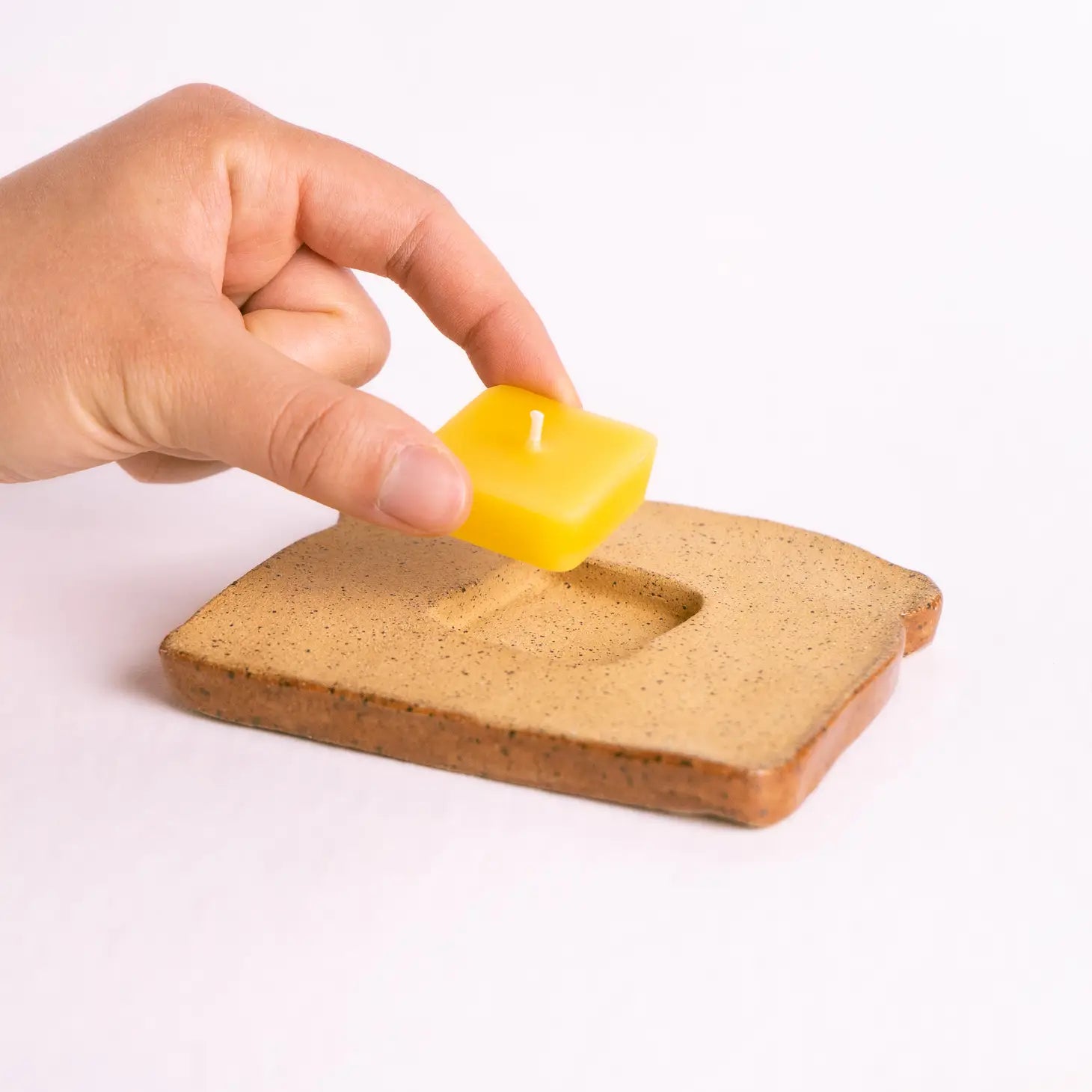 Ceramic Toast Candle Holder