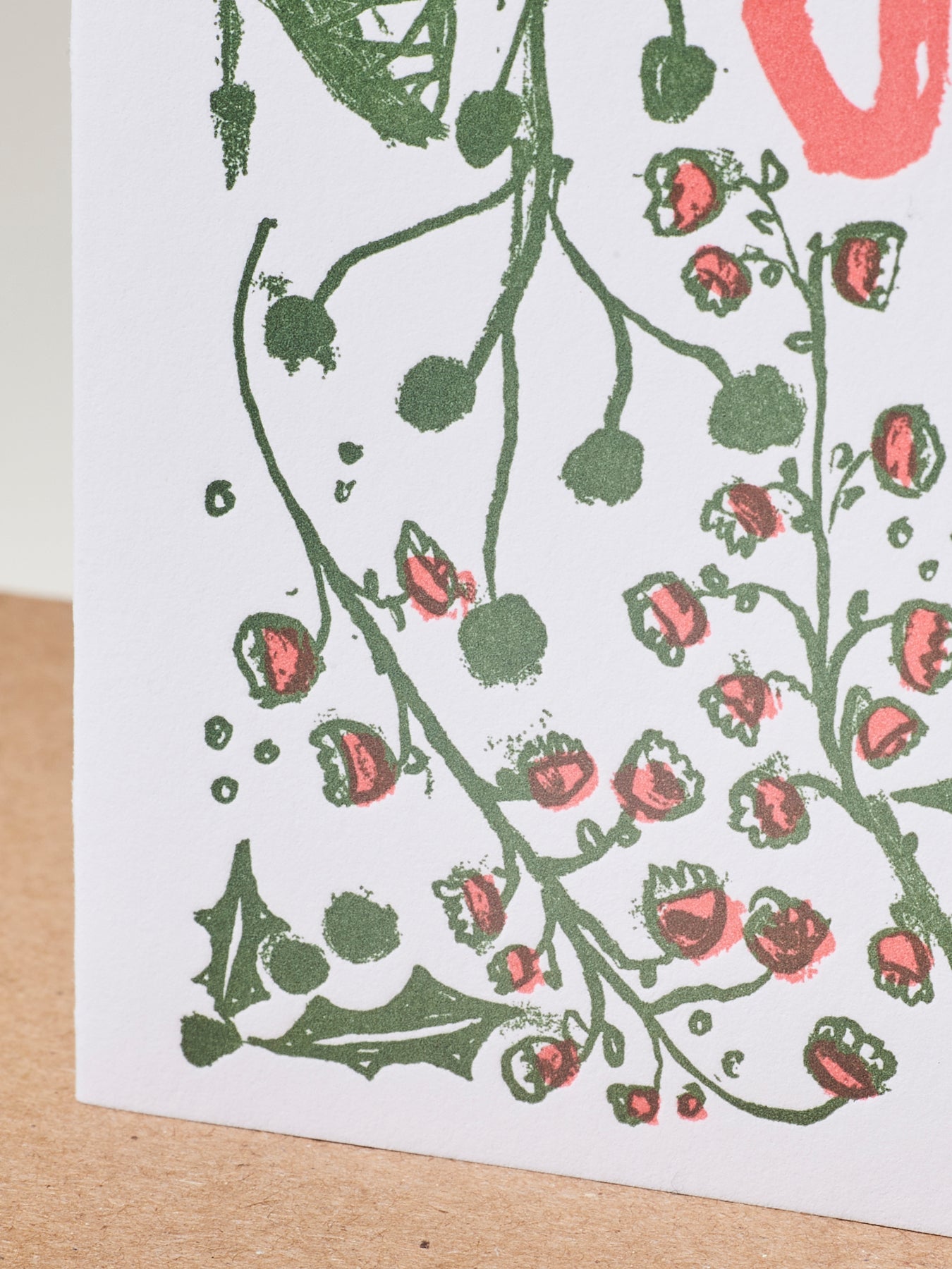 Joy Holiday Floral Card