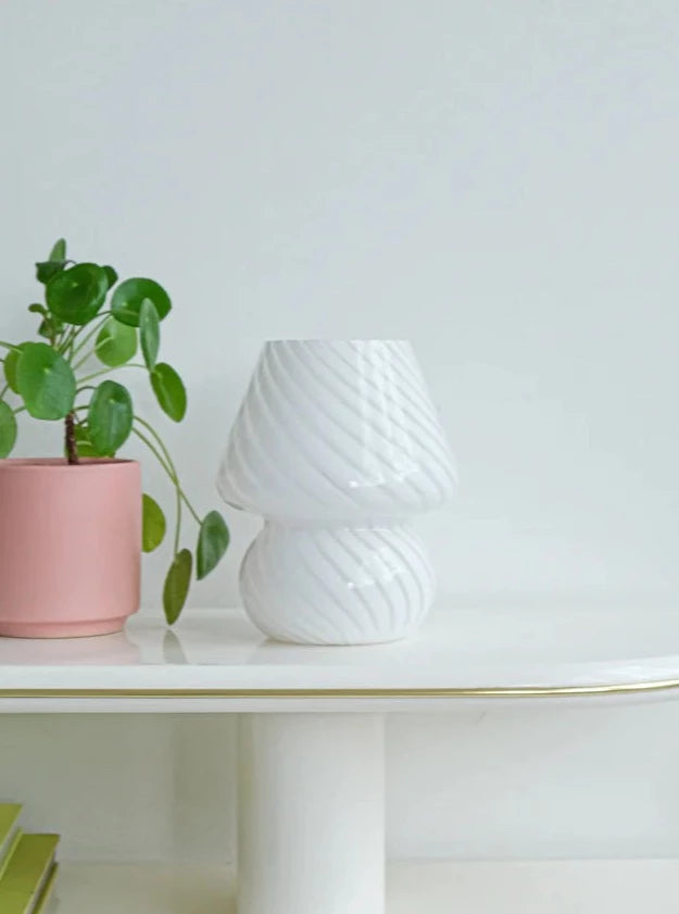 Mini Mushroom Lamp - White Swivel