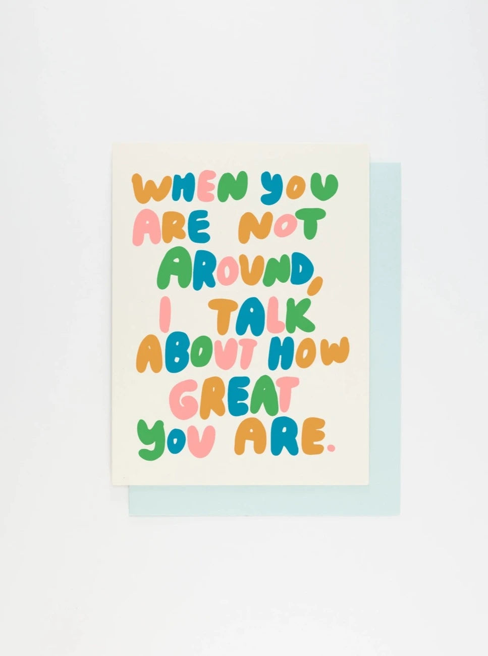 I Talk About You Card