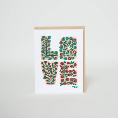 Floral Love You Card