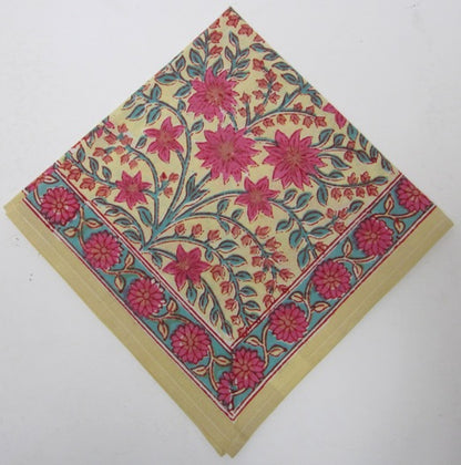 Cotton Block Printed Napkins