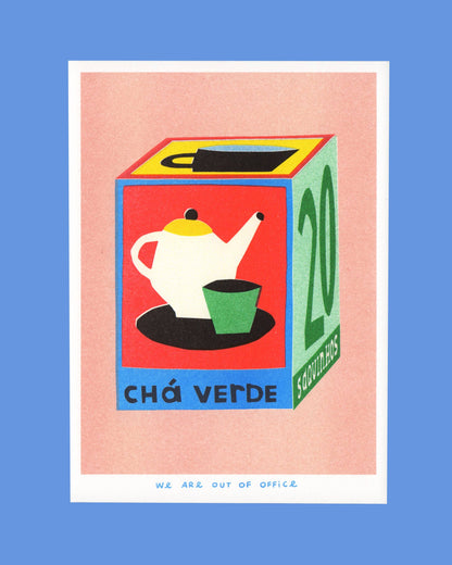 Box of Tea Risograph Print