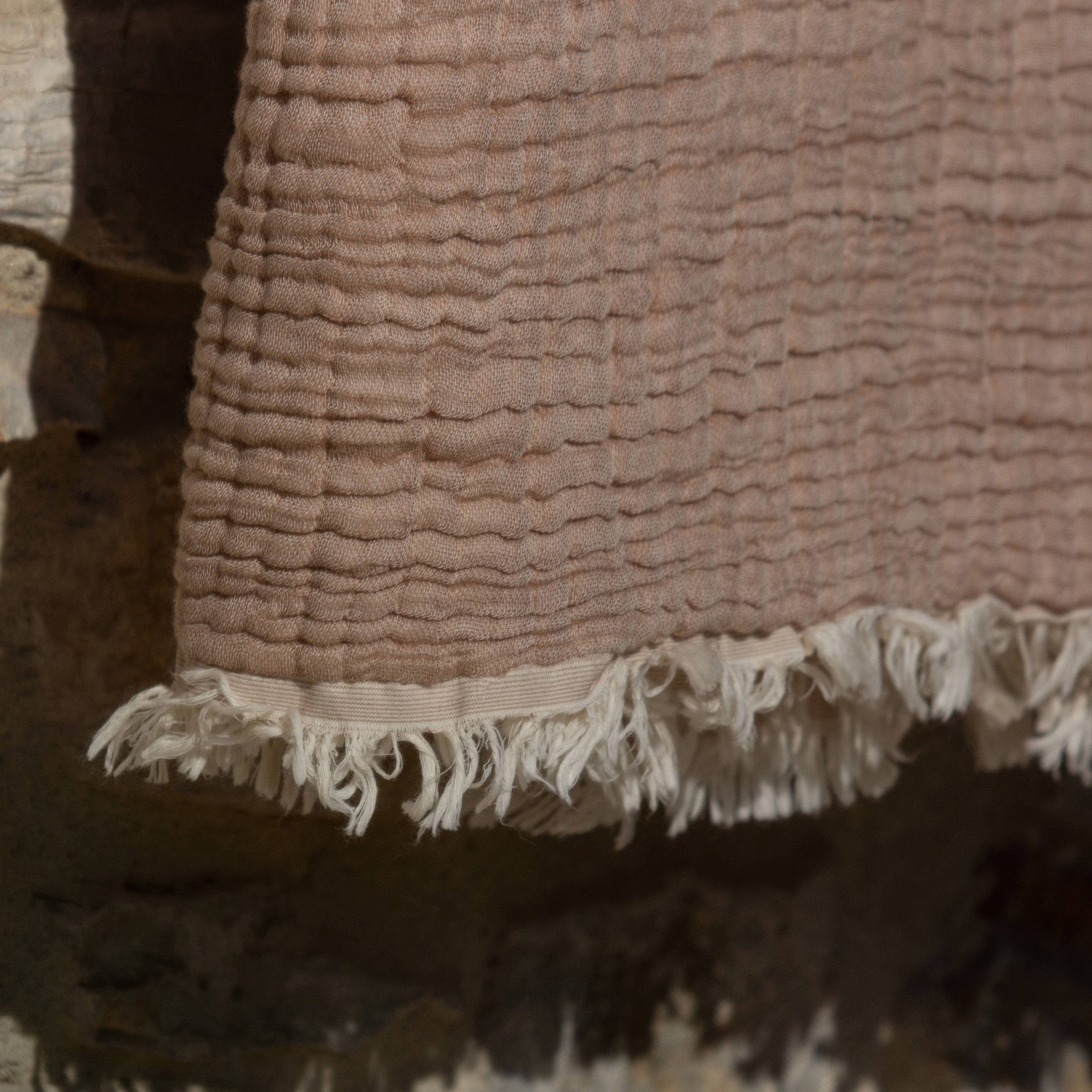 Muslin Gauze Blanket: Taupe