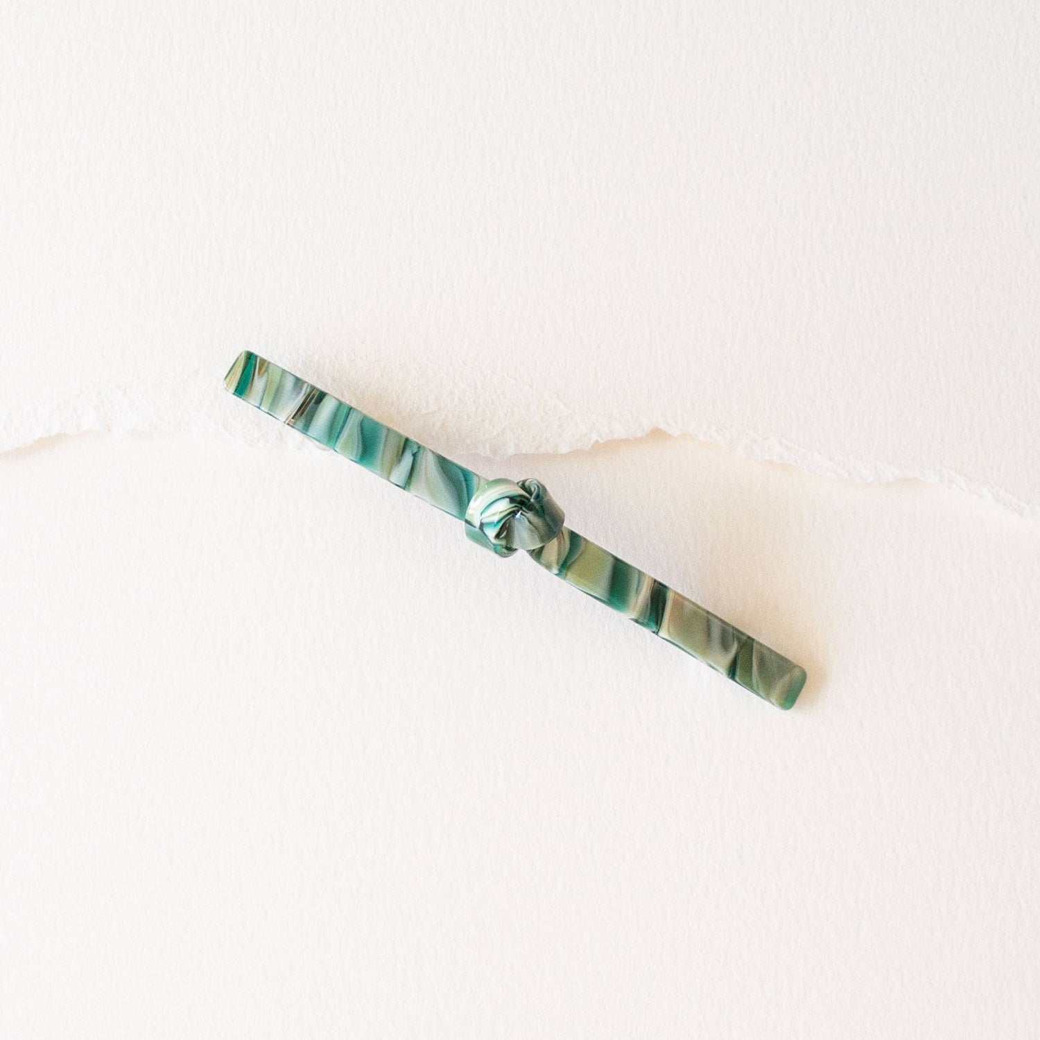 Twist French Barrettes: Jade