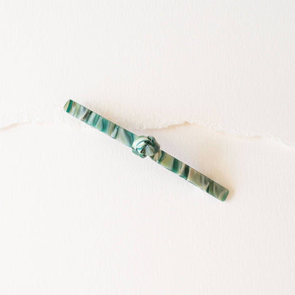 Twist French Barrettes: Jade