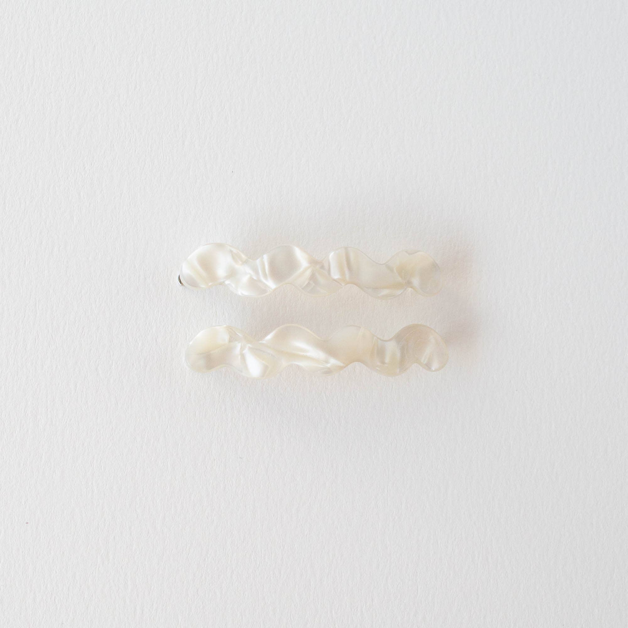 Wave Hair Pin Set - Cloud