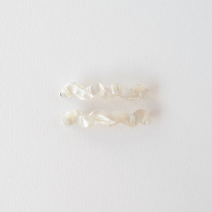 Wave Hair Pin Set - Cloud