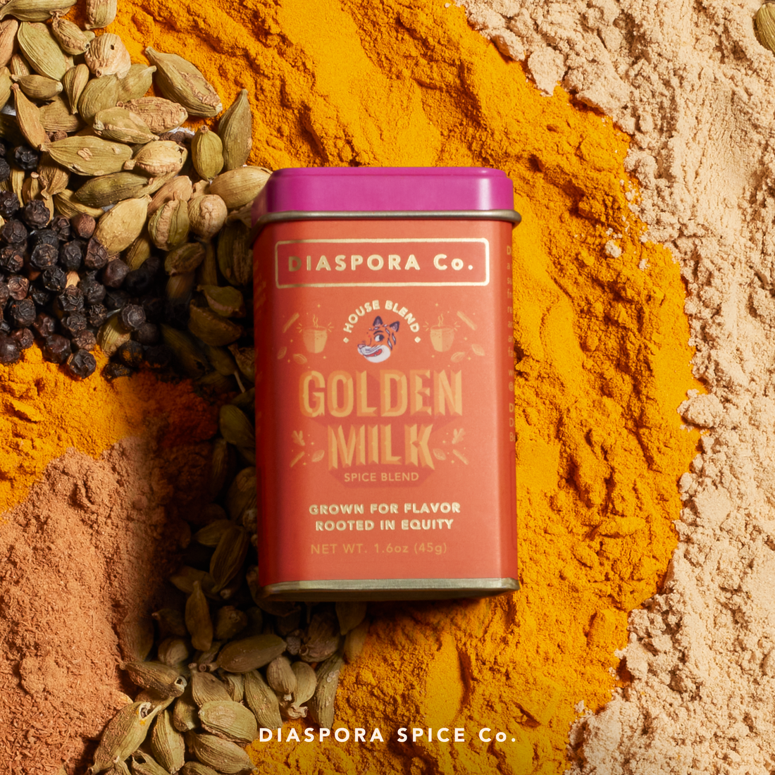 Golden Milk Blend - For Turmeric Lattes &amp; Baking: Large Chef Tin