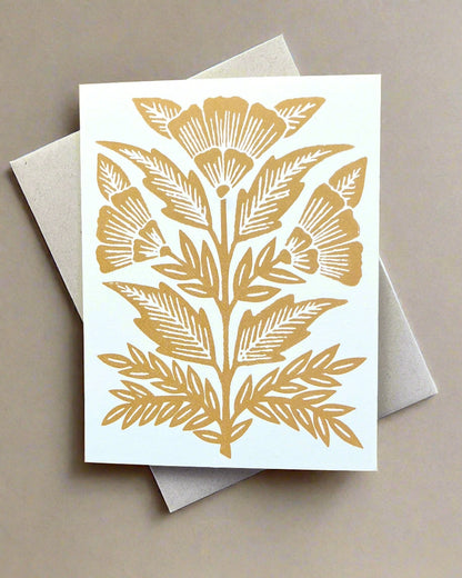 Marigold Floral Card