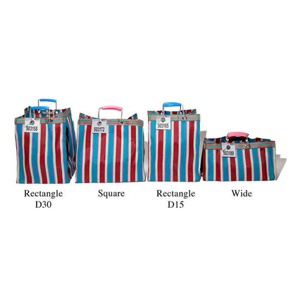 Stripe Bag - Rectangle: Red x Blue