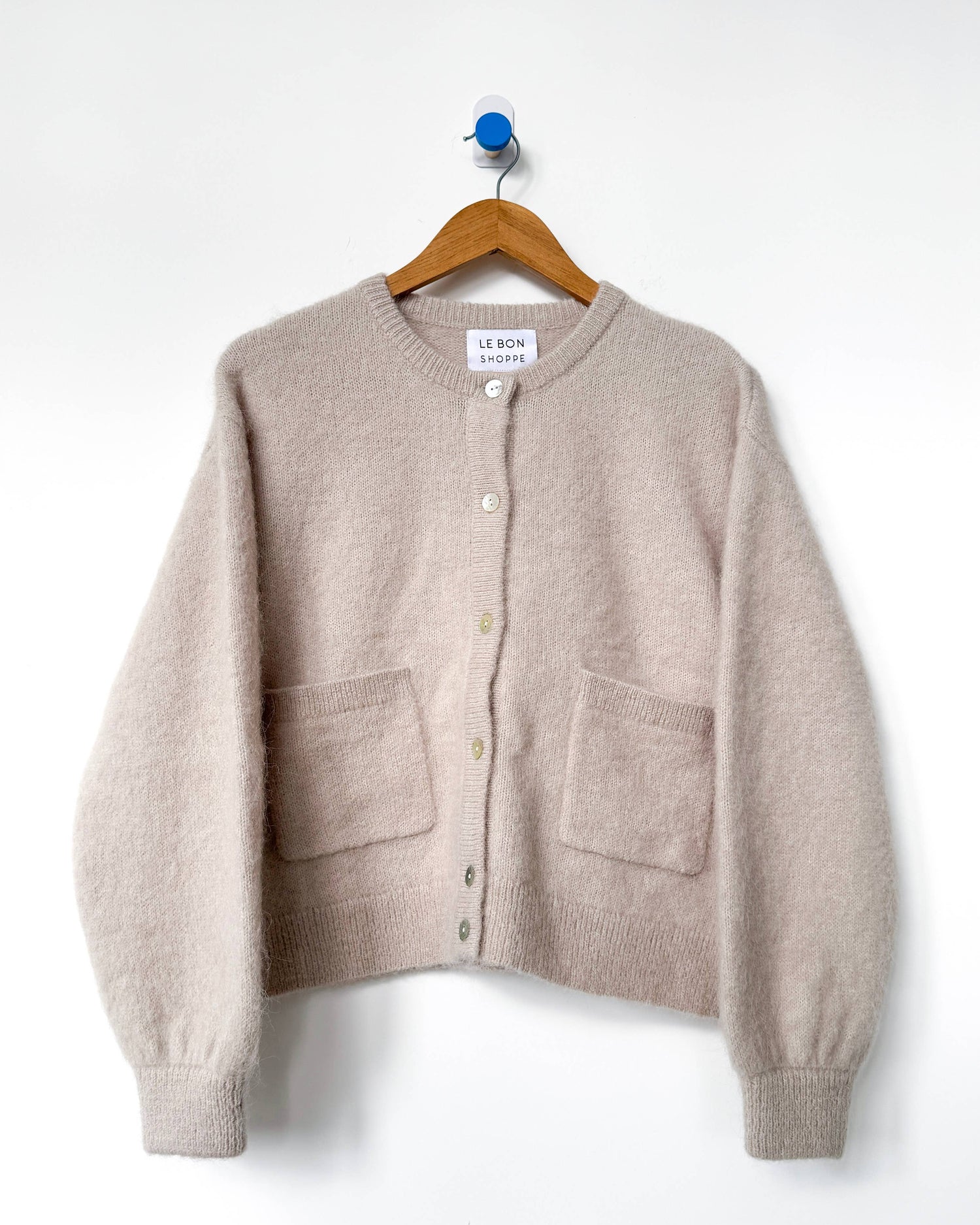 Amélie Alpaca Cardigan - Smoke