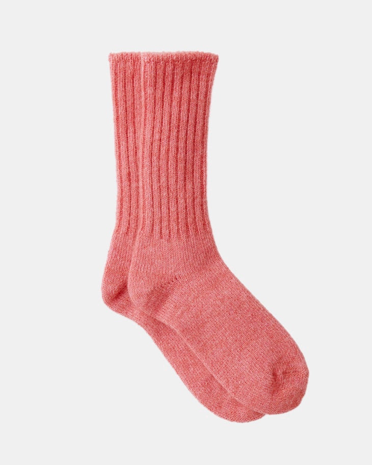 Mohair Socks - Pink