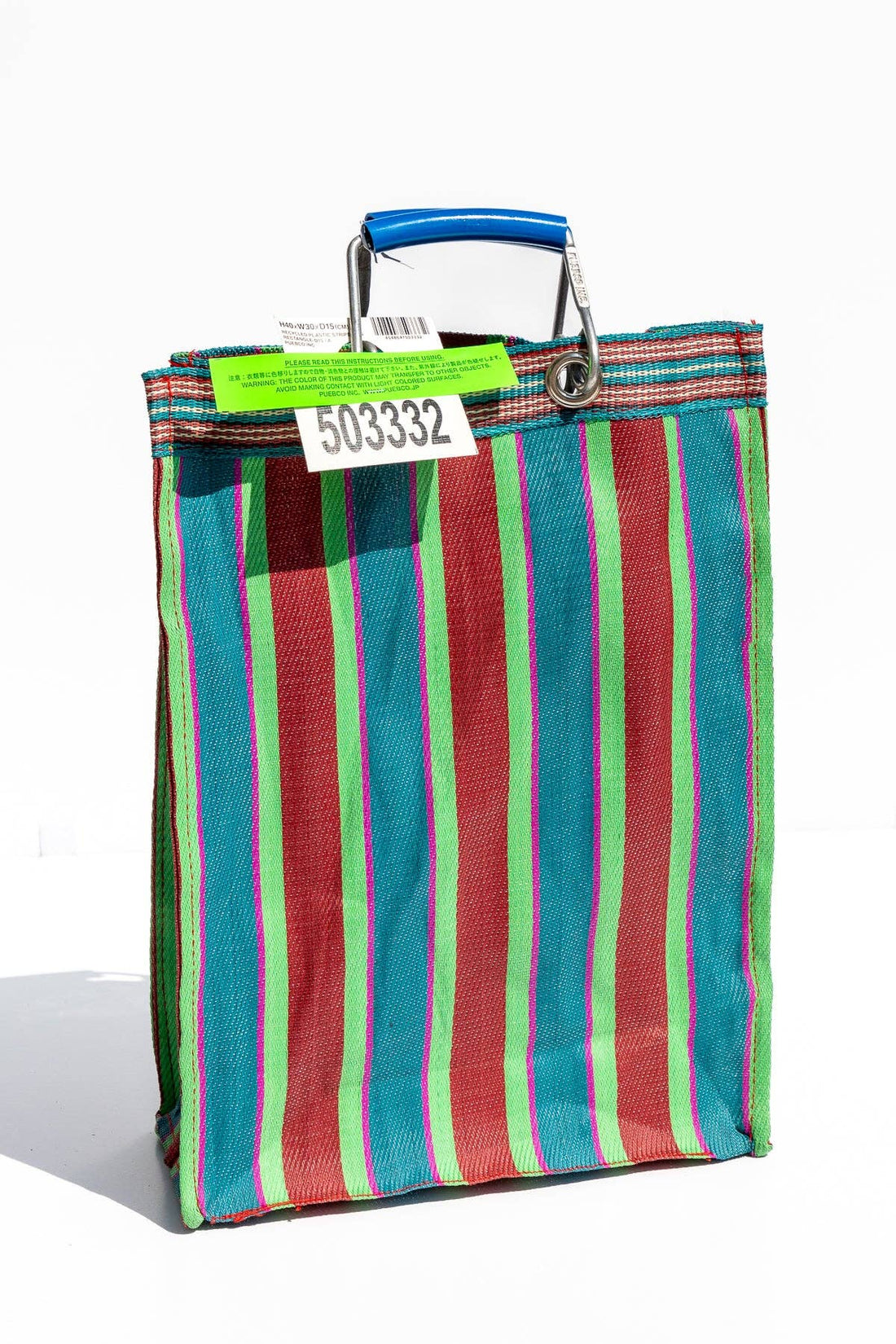 Stripe Bag - Rectangle: Red x Blue