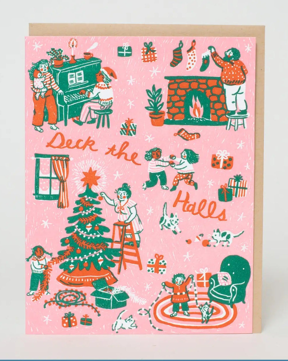 Deck The Halls Christmas Card