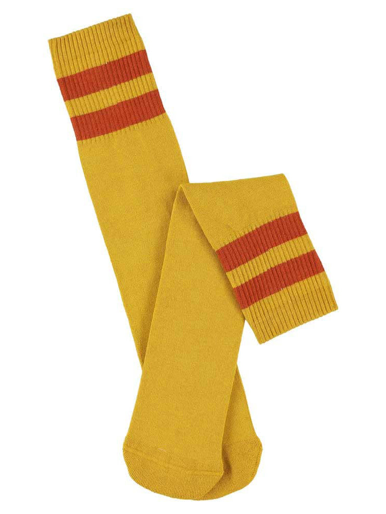 Stripe Tube Socks - Mustard &amp; Orange