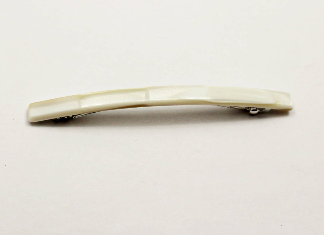 French Barrettes: Ivory