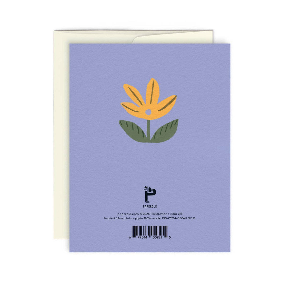 Flower and Bird Card