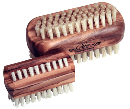 Small Olive Wood Nail Brush