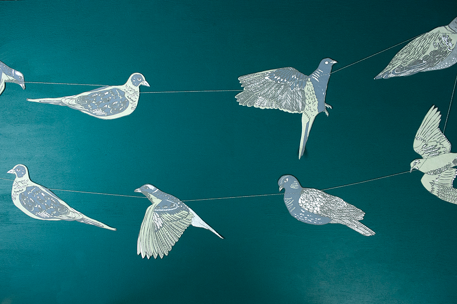 Turtle Doves Garland