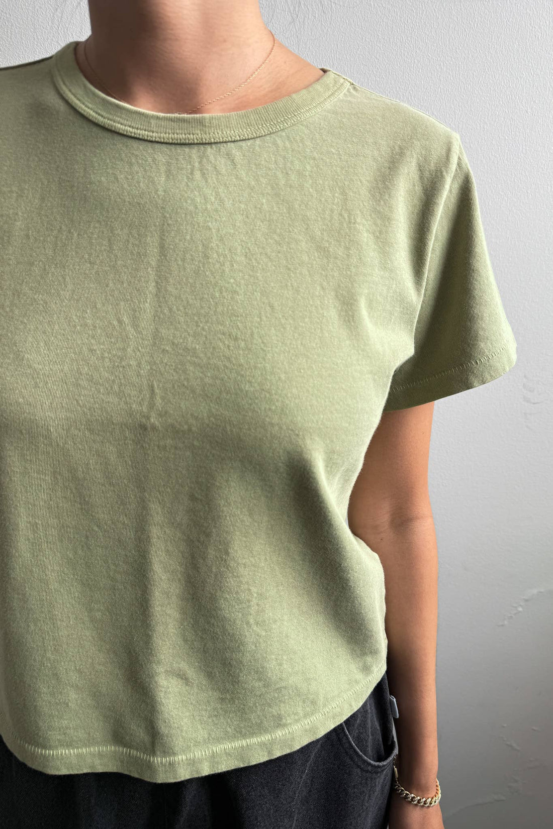The Little Boy Tee: Pistachio